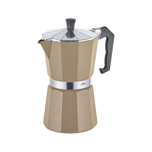 Cafeteira Italiana Cilio 300ml Taupe